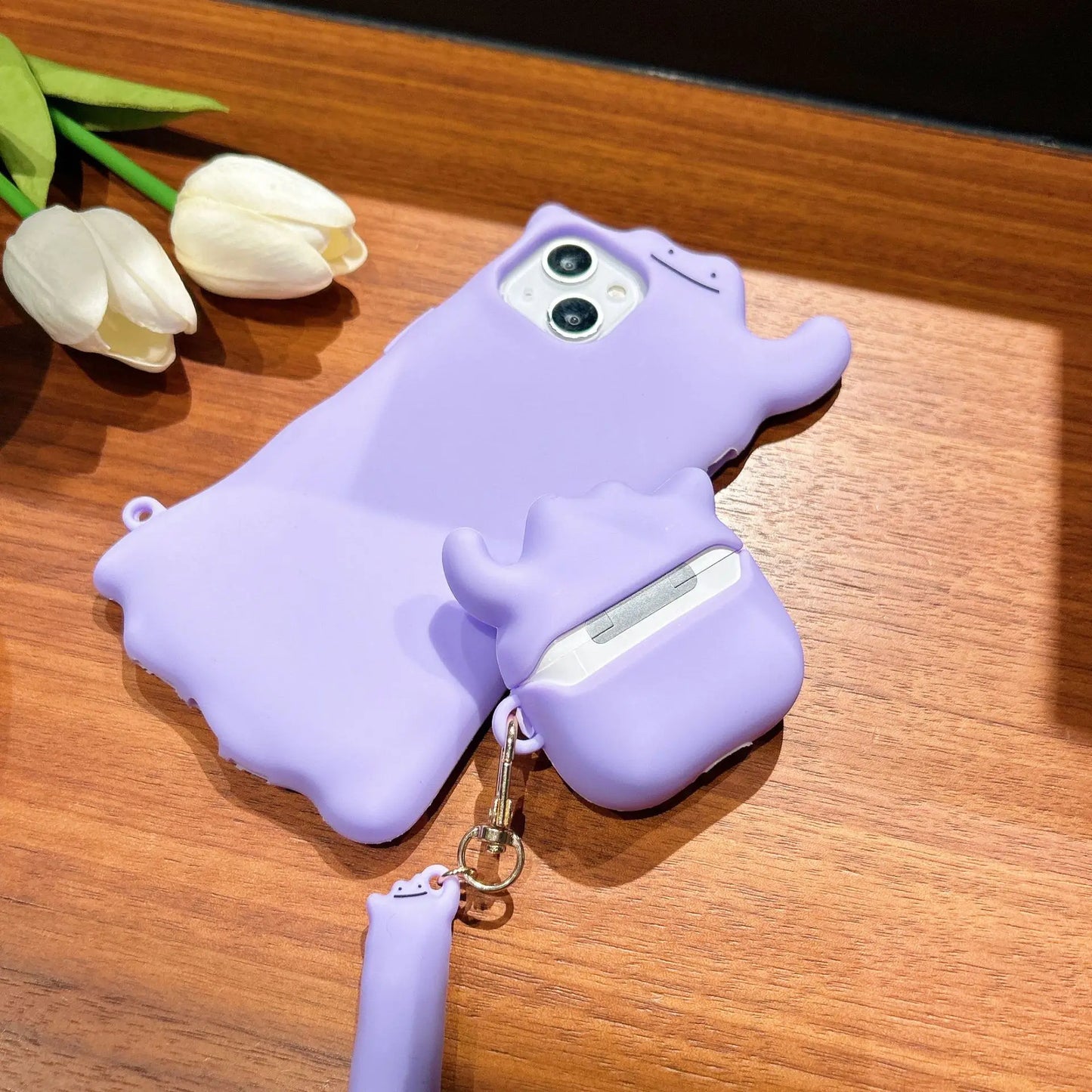Pokemon Ditto Airpod and Phone Case