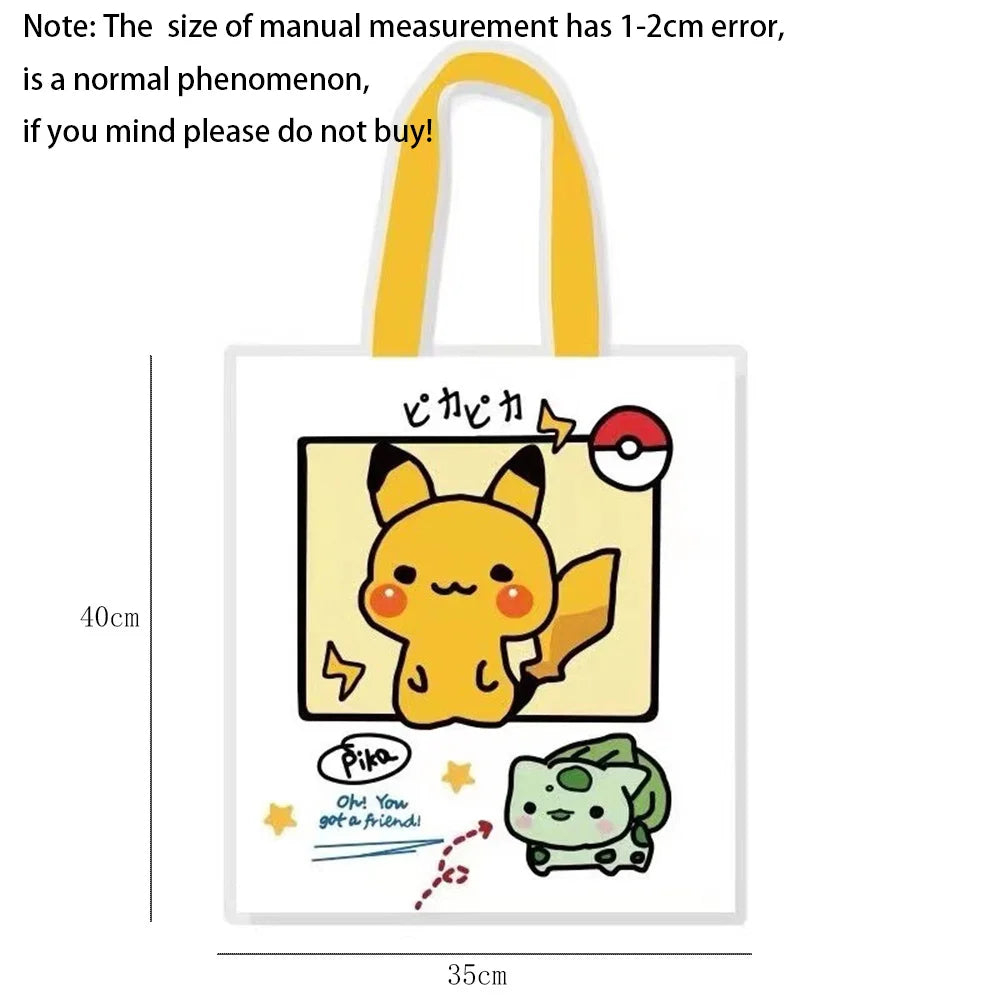 Kawaii Pokemon Canvas Tote
