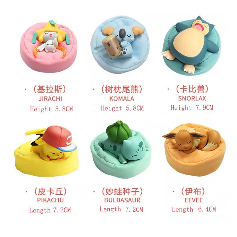 Sleeping Pokemon Figures