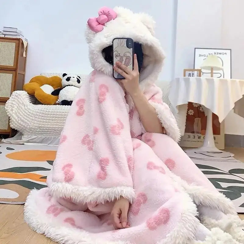 Kawaii Hello Kitty Plush Robe