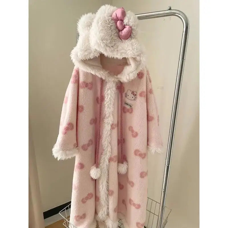 Kawaii Hello Kitty Plush Robe