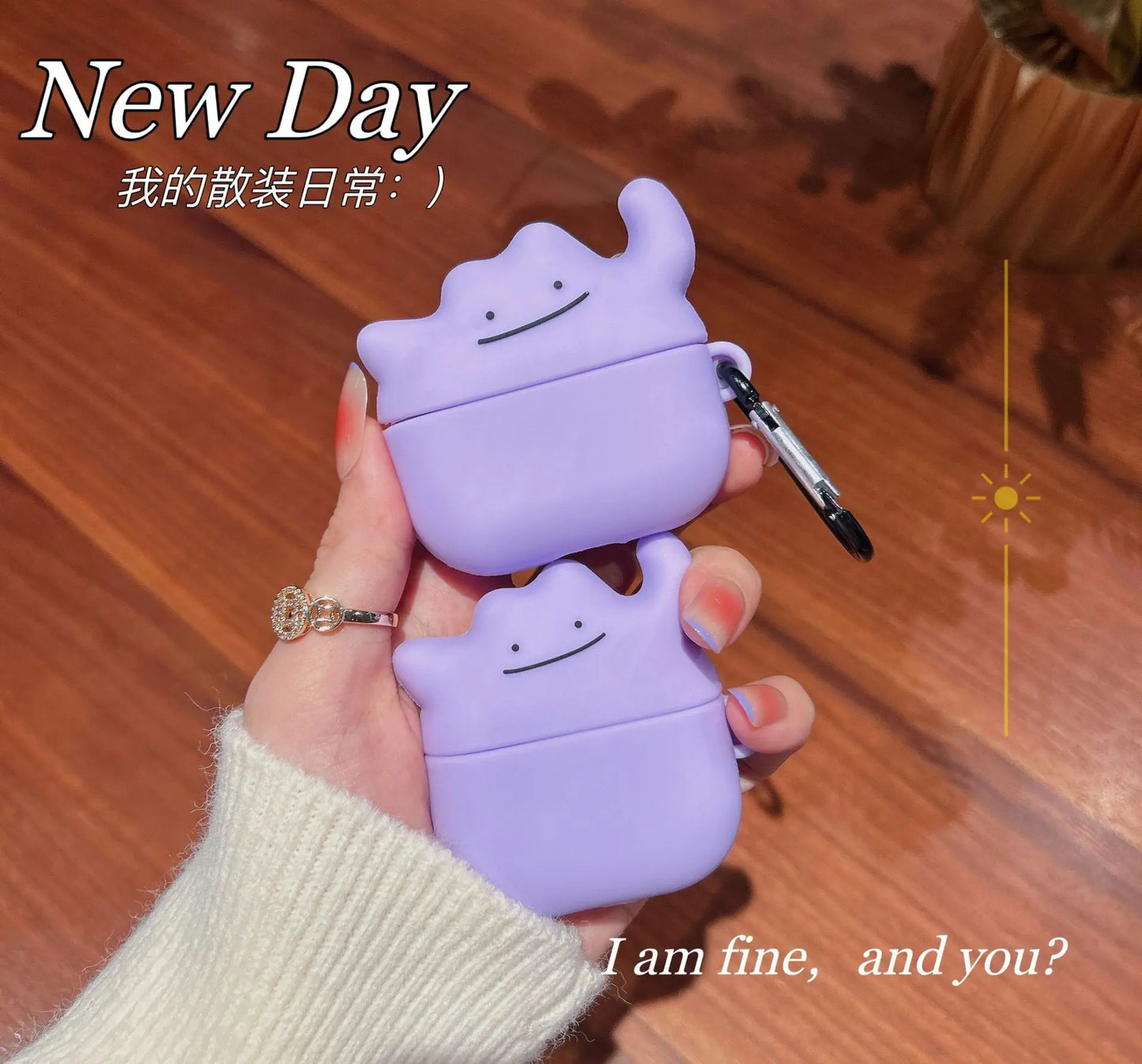 Pokemon Ditto Airpod and Phone Case