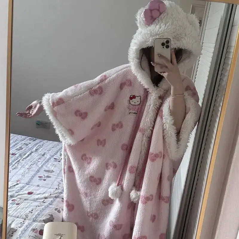 Kawaii Hello Kitty Plush Robe