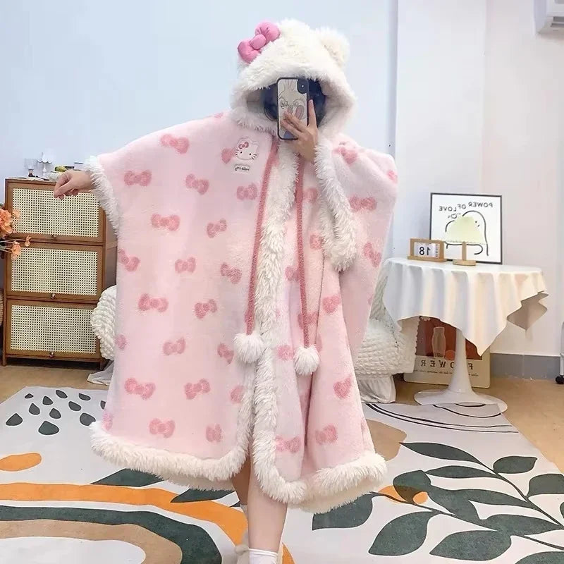 Kawaii Hello Kitty Plush Robe