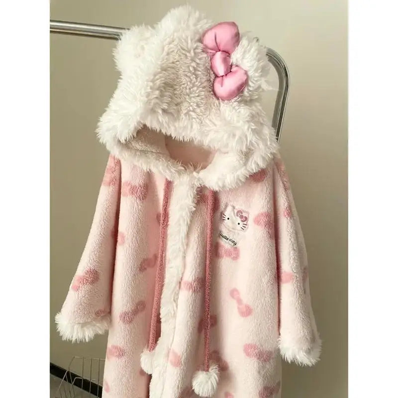 Kawaii Hello Kitty Plush Robe