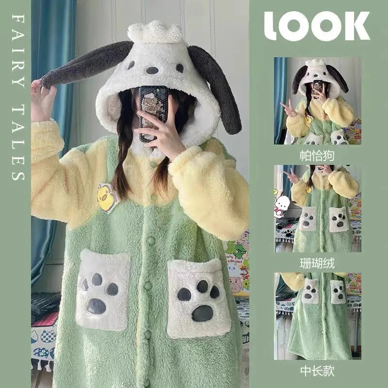 Kawaii Hello Kitty Plush Robe