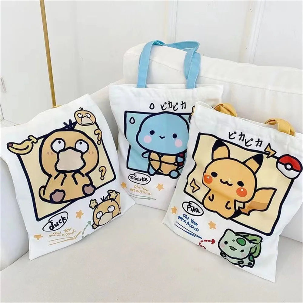 Kawaii Pokemon Canvas Tote