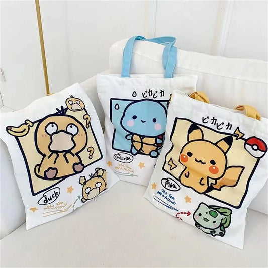 Kawaii Pokemon Canvas Tote